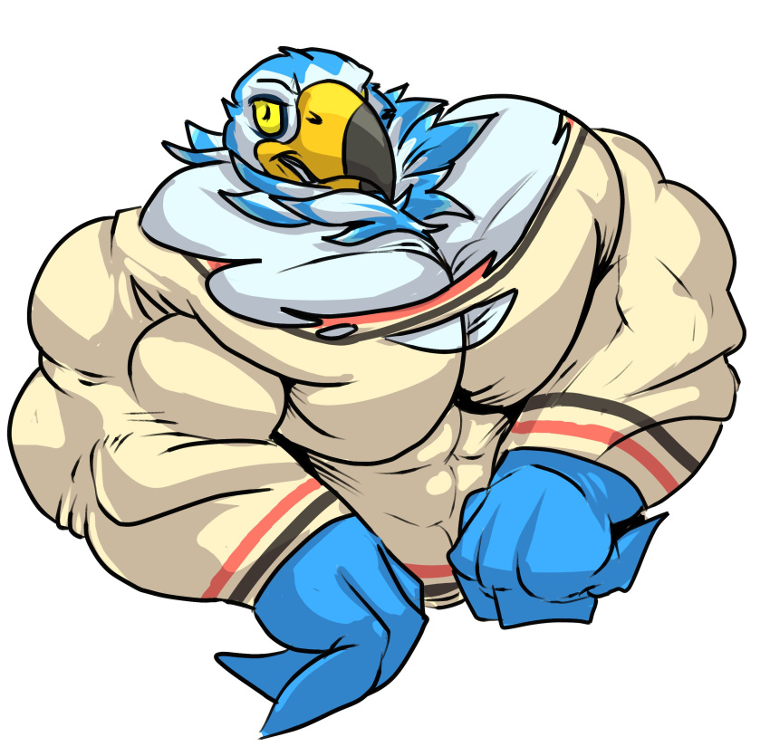 2020 4_fingers absurd_res accipitrid accipitriform animal_crossing anthro avian beak big_muscles bird chest_tuft eagle fierglief fingers flexing grin hi_res huge_muscles huge_pecs hyper hyper_muscles looking_at_viewer male muscular muscular_anthro muscular_male nintendo pierce_(animal_crossing) simple_background smile solo tuft video_games white_background yellow_eyes