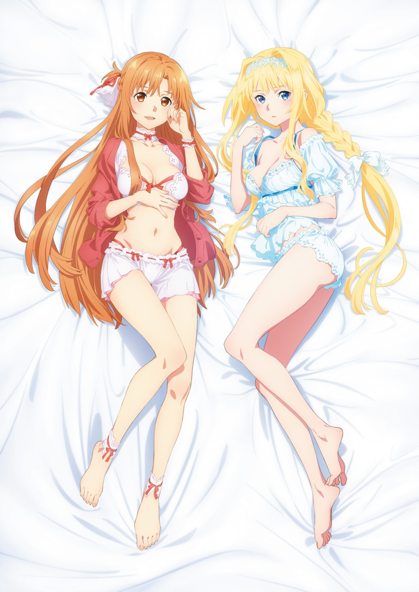 alice_schuberg asuna dakimakura feet sword_art_online sword_art_online_alicization yamamoto_yumiko