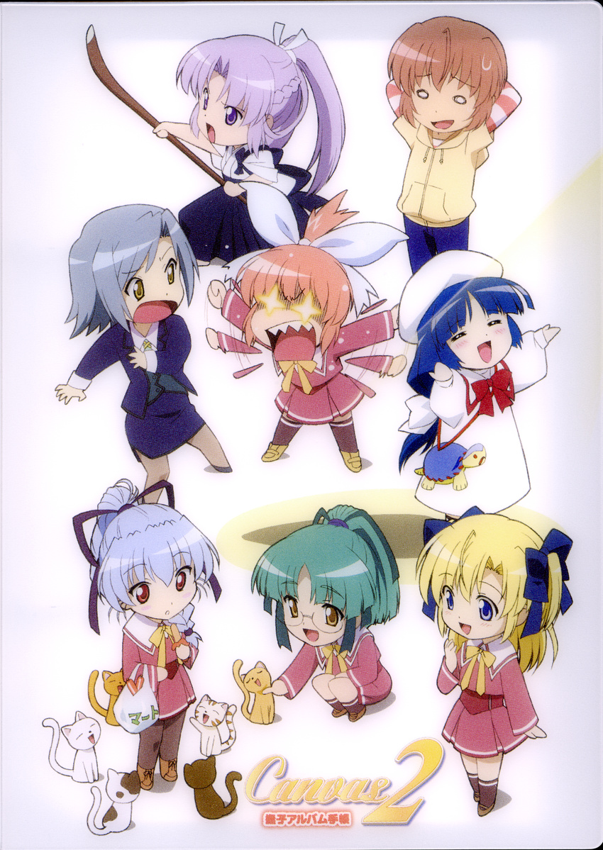 canvas_2 card chibi fujinami_tomoko hagino_kana housen_elis kikyou_kiri misaki_sumire saginomiya_saya sugihara_shie takeuchi_mami