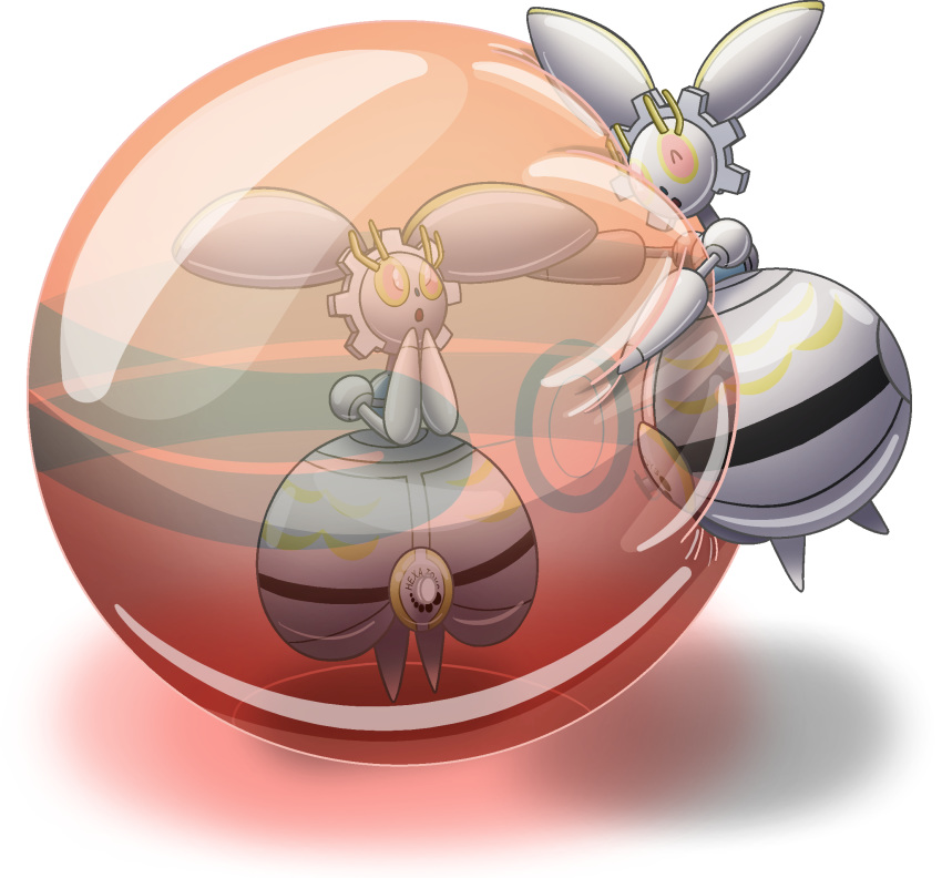 alpha_channel ambiguous_gender animate_inanimate bladedragoon7575 bound bubble bubble_trap cherish_ball duo encasement grey_body hexatoy hi_res hug humanoid inflatable legendary_pok&eacute;mon living_inflatable magearna nintendo nozzle pok&eacute;ball pok&eacute;mon pok&eacute;mon_(species) pool_toy rubber simple_background surprised_expression transparent_background trapped video_games vinyl