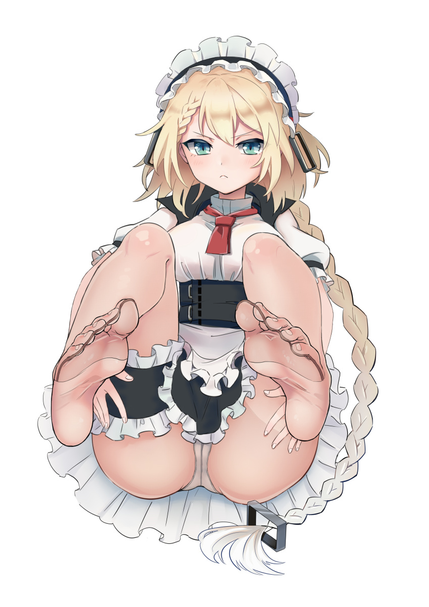 dodo_(purofu_hitsudoku) feet g36_(girls_frontline) girls_frontline pantsu pantyhose tagme