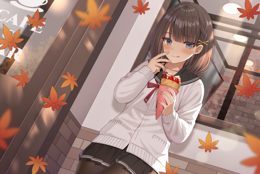 izumo_neru original pantyhose school_uniform short_hair