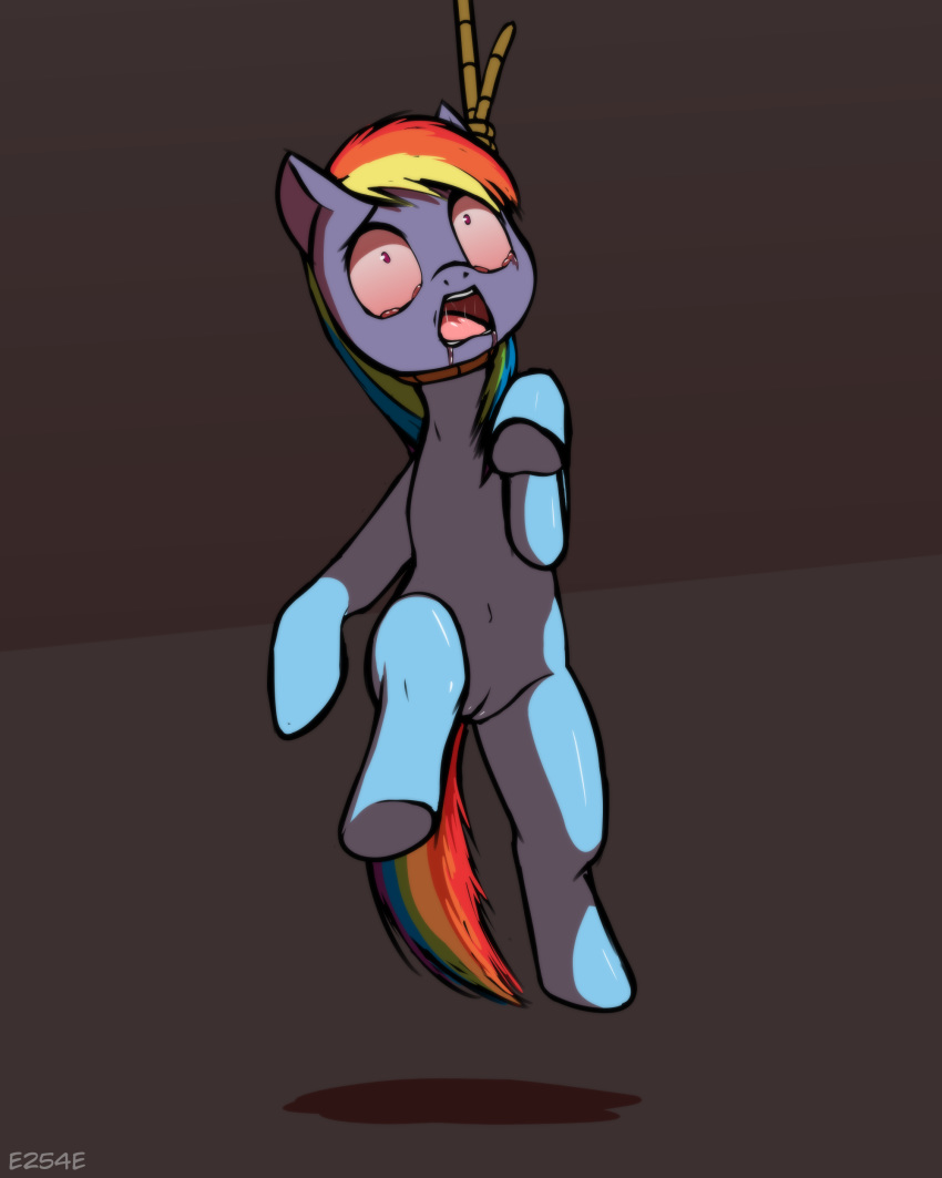 2020 4:5 absurd_res abuse asphyxiation blue_body bodily_fluids death e254e equid equine female feral friendship_is_magic genitals gore hair hanging_(disambiguation) hasbro hi_res hooves horse mammal multicolored_hair my_little_pony open_mouth pegasus pony pussy rainbow_dash_(mlp) rainbow_hair saliva signature simple_background solo tongue wings