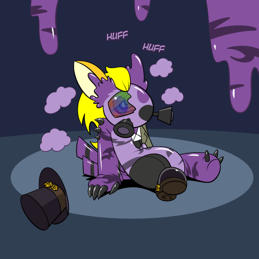 1:1 drone gas_mask goo_transformation hi_res hypnosis hypnotic_visor jumpstart_games kyrii mask mind_control neopet_(species) neopets permanent simple_background sitting spiral_eyes steampunk transformation trevor-fox vandagyre video_games visor