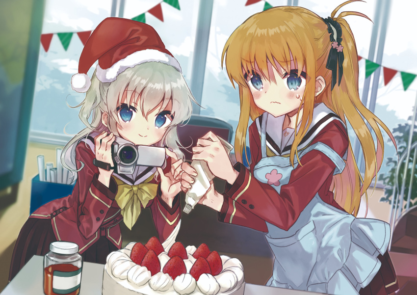 charlotte christmas miyoshino nishimori_yusa seifuku tomori_nao