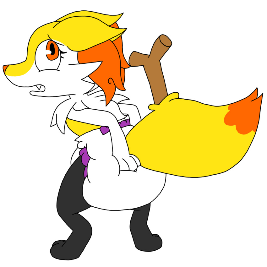 1:1 2020 accident anthro black_body black_fur boredomwithfriends bottomwear braixen bursting butt canid canine caught caught_off_guard clothing cute_expression cute_eyes cute_face cute_fangs desperation diaper embarrasing embarrassed female fluffy fluffy_tail fur hi_res looking_at_viewer mammal nervous nintendo open_mouth orange_body orange_eyes orange_fur padding paws pok&eacute;mon pok&eacute;mon_(species) potty_training practice relief relieve relieved scared solo standing stick surprise surprised_expression surprised_eyes surprised_face surprised_look teeth touching_diaper video_games worried worried_expression worried_face yellow_body yellow_fur