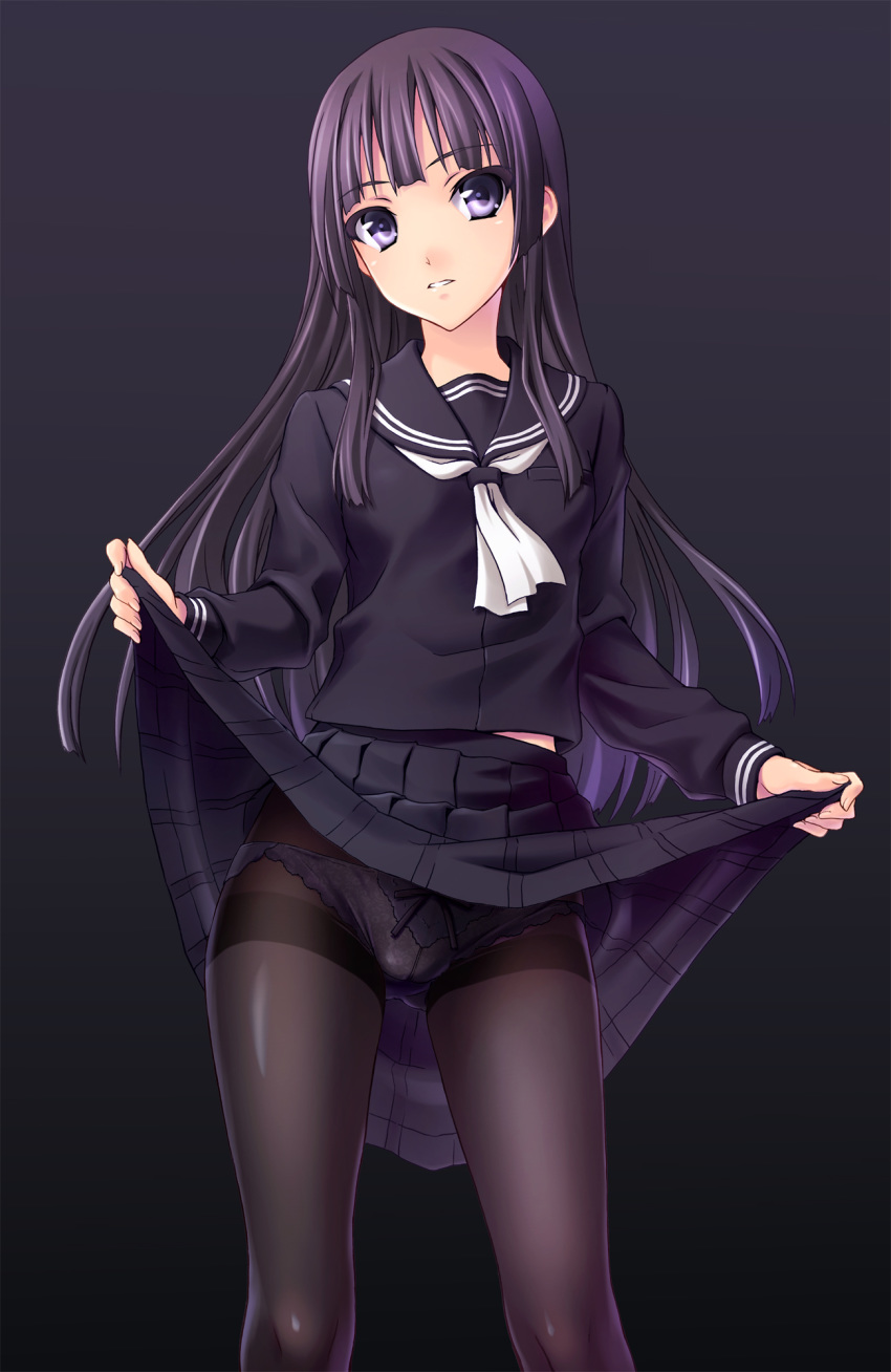 norizou_type-r pantsu pantyhose seifuku skirt_lift