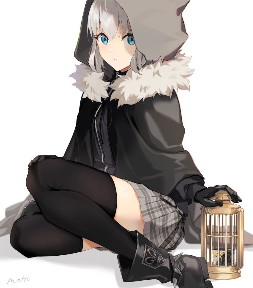 gray_(lord_el-melloi_ii) lord_el-melloi_ii-sei_no_jikenbo mocha_(mokaapolka) skirt_lift thighhighs