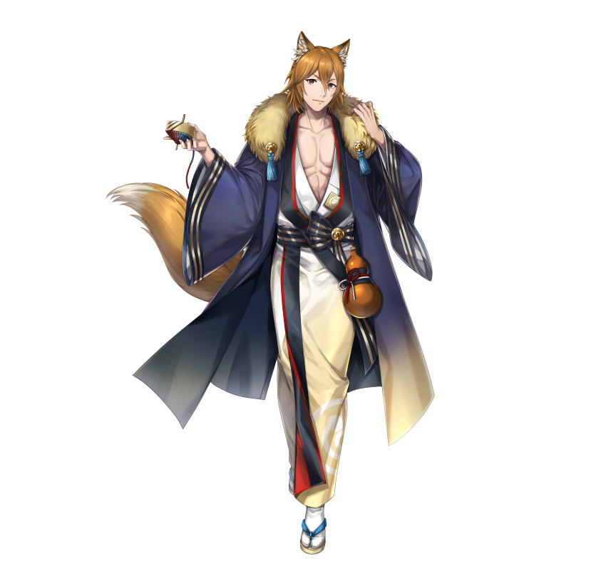 animal_ears fire_emblem fire_emblem_heroes fire_emblem_if kaden_(fire_emblem) kimono nintendo tail yakiniku