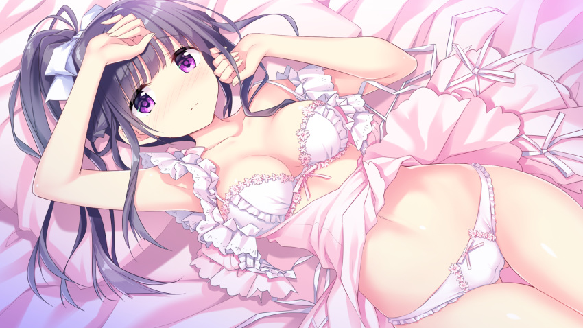 bra cameltoe einstein_yori_ai_wo_komete game_cg glovety kimishima_ao pantsu