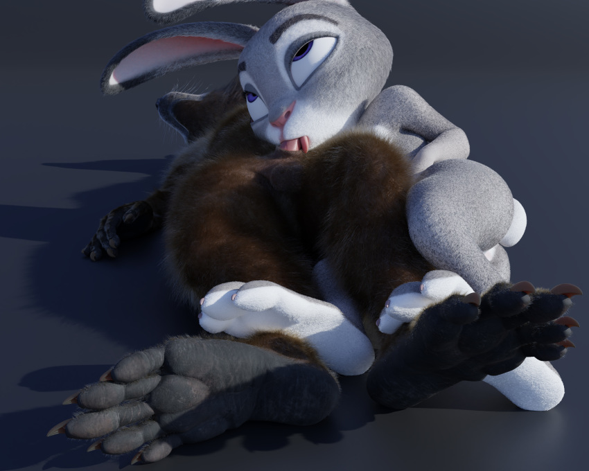 3_toes 3d_(artwork) 5:4 5_toes ahegao balls barefoot claws digital_media_(artwork) disney duo erection feet female foot_focus genitals guardians_of_the_galaxy hi_res judy_hopps lagomorph leporid looking_pleasured male male/female mammal marvel nude oral oral_penetration paws penetration procyonid rabbit raccoon rocket_raccoon rockyrcoon toe_claws toes zootopia