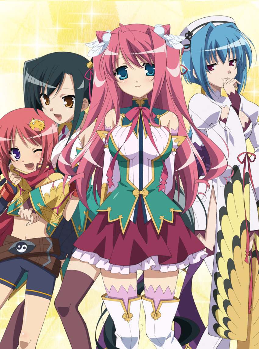 bike_shorts chouhi chouun kanu koihime_musou ryuubi tagme thighhighs