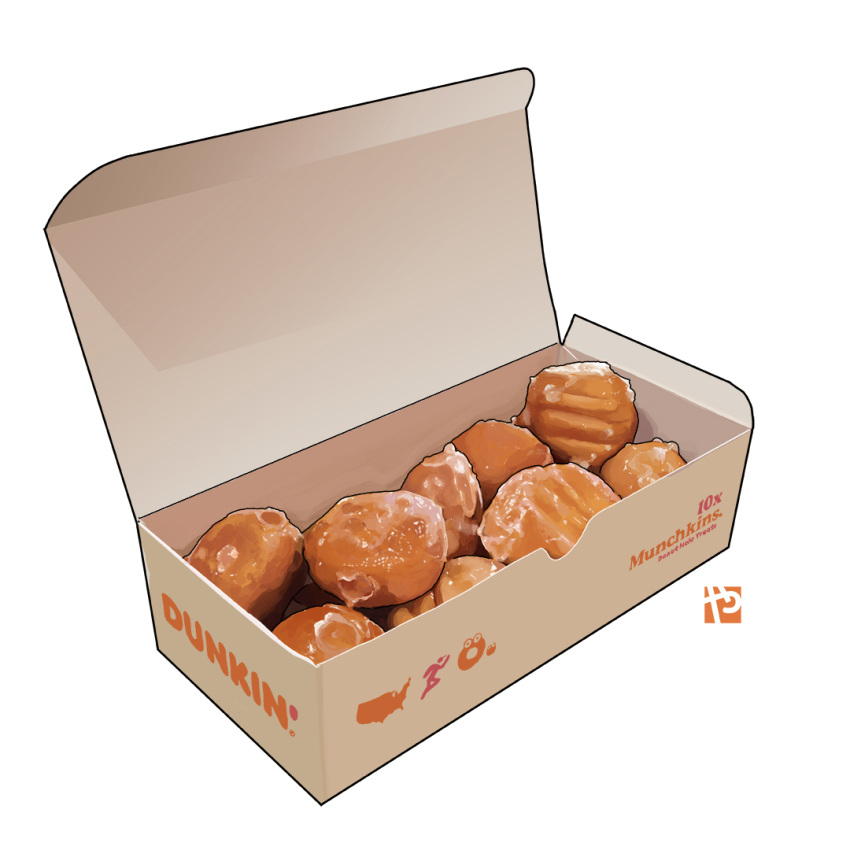 america box donut_hole doughnut dunkin'_donuts english_text food food_focus no_humans original pastry pastry_box simple_background still_life studiolg white_background