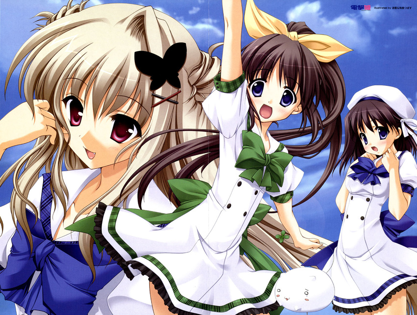 aozora_no_mieru_oka crease hayami_iori izumi_tsubasu nishimura_haruna ryohka seifuku