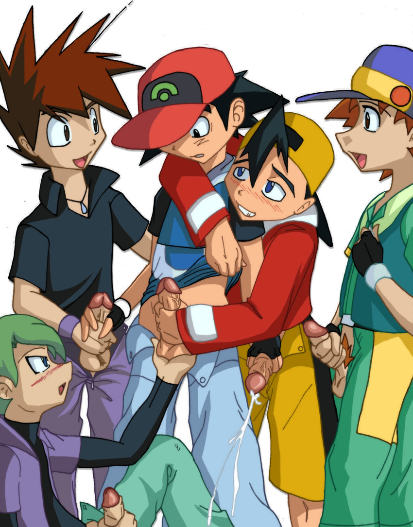 ash_ketchum drew ethan gary_oak gold jimmy pokemon richie