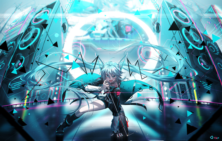 hatsune_miku sen_ya tagme thighhighs vocaloid