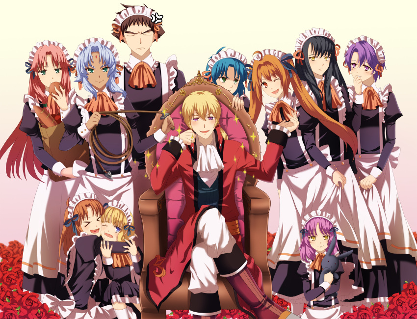 anelace_elfead ayumi_(xiwu) eiyuu_densetsu estelle_bright falcom highres josette_capua joshua_bright kloe_rinz mueller_vander olivert_reise_arnor renne ries_argent scherazard_harvey sora_no_kiseki tita_russell