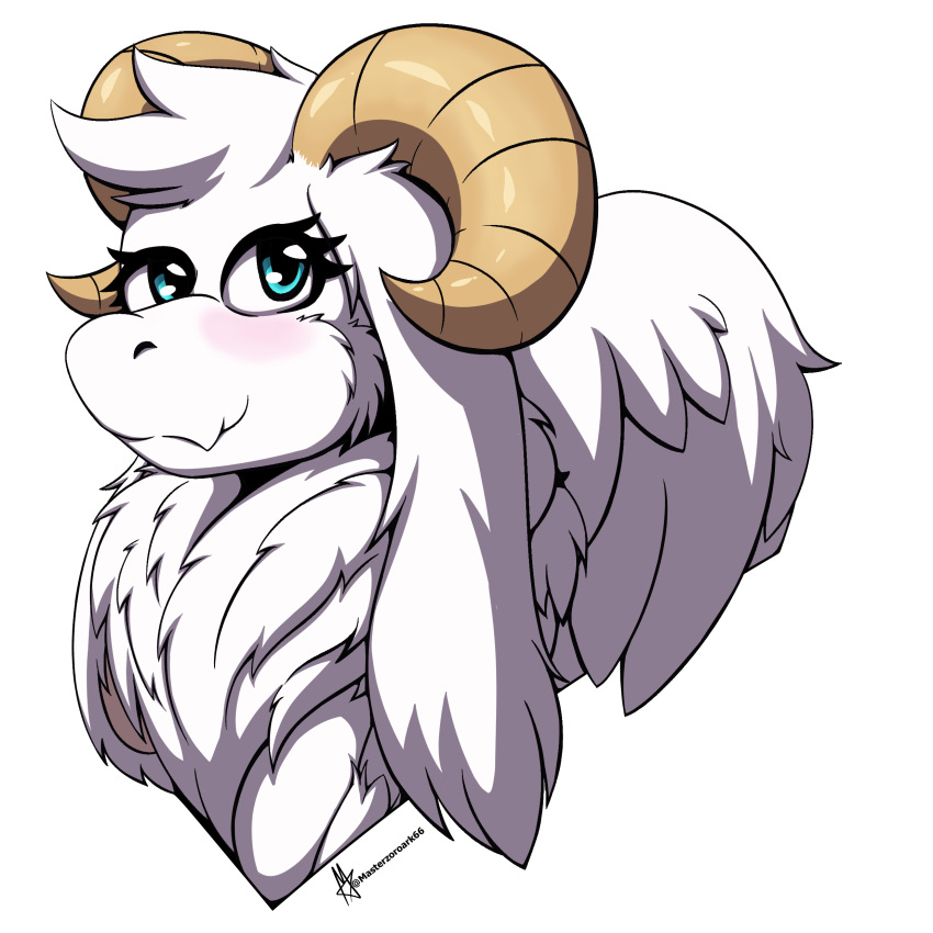 1:1 absurd_res alpha_channel ambiguous_gender anthro bella blush bunny_dragon bunny_ears_(disambiguation) dragon feathered_wings feathers fluffy fuzzy hi_res horn long_ears masterzoroark666 ram_horns solo telegram wings