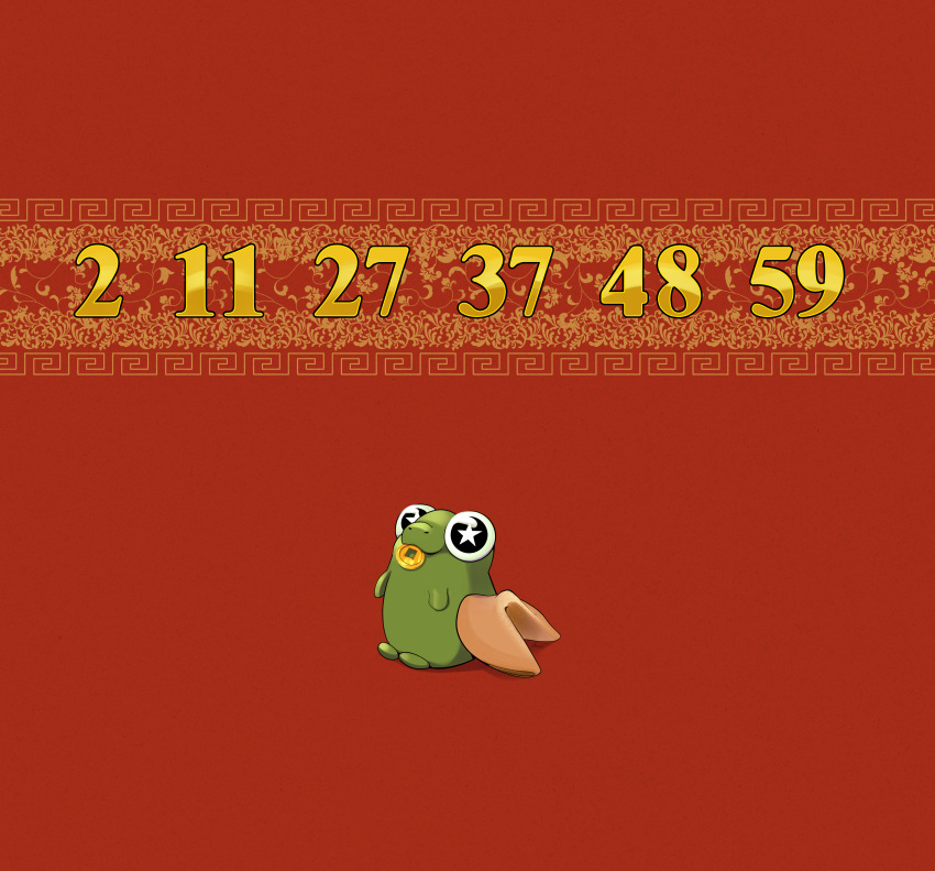 absurd_res amphibian coin cookie food fortune fortune_cookie frog good_luck hi_res invalid_tag