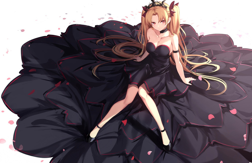 cleavage dress ereshkigal_(fate/grand_order) fate/grand_order spider_apple