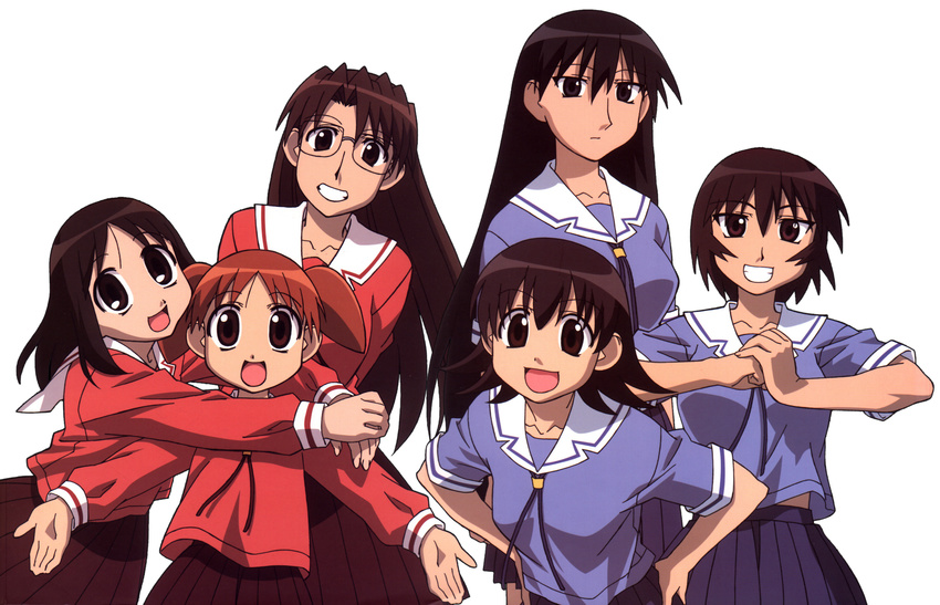 azumanga_daioh kagura_(azumanga_daioh) kasuga_ayumu mihama_chiyo mizuhara_koyomi sakaki takino_tomo