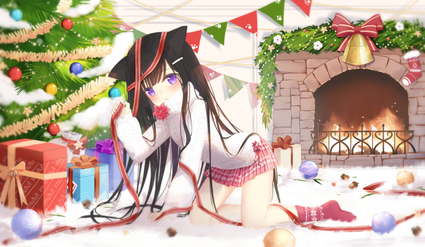 animal_ears christmas fufumi nekomimi tagme