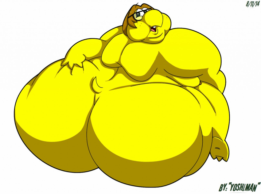 anthro big_breasts big_butt breasts butt female freckles koopa mario_bros morbidly_obese morbidly_obese_anthro morbidly_obese_female nintendo obese obese_anthro obese_female overweight overweight_anthro overweight_female scalie solo video_games yoshiman1118