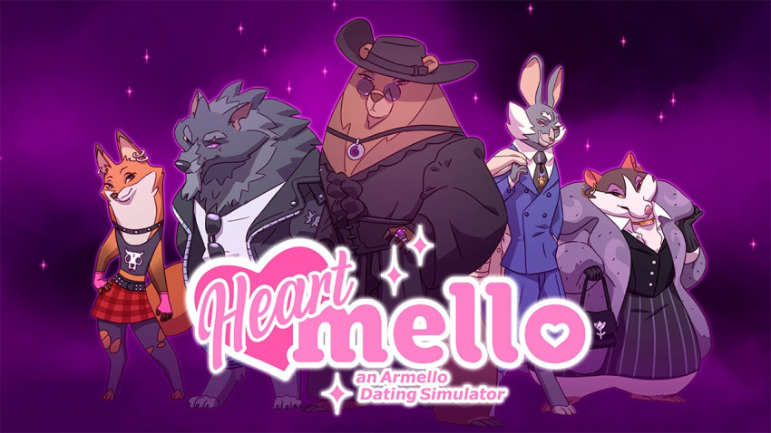 &lt;3 16:9 anthro armello bottomwear canid canine canis clothed clothing dating_sim ear_piercing ear_ring english_text eyewear fang_(armello) female fox griotte_(armello) group hargrave_(armello) hat headgear headwear jewelry lagomorph legwear leporid looking_at_viewer male mammal murid murine necklace official_art piercing punk purse rabbit rat rodent sana_(armello) scarlet_(armello) skirt smile sparkles stockings suit sunglasses text torn_clothing torn_legwear torn_stockings unknown_artist ursid video_games widescreen wolf