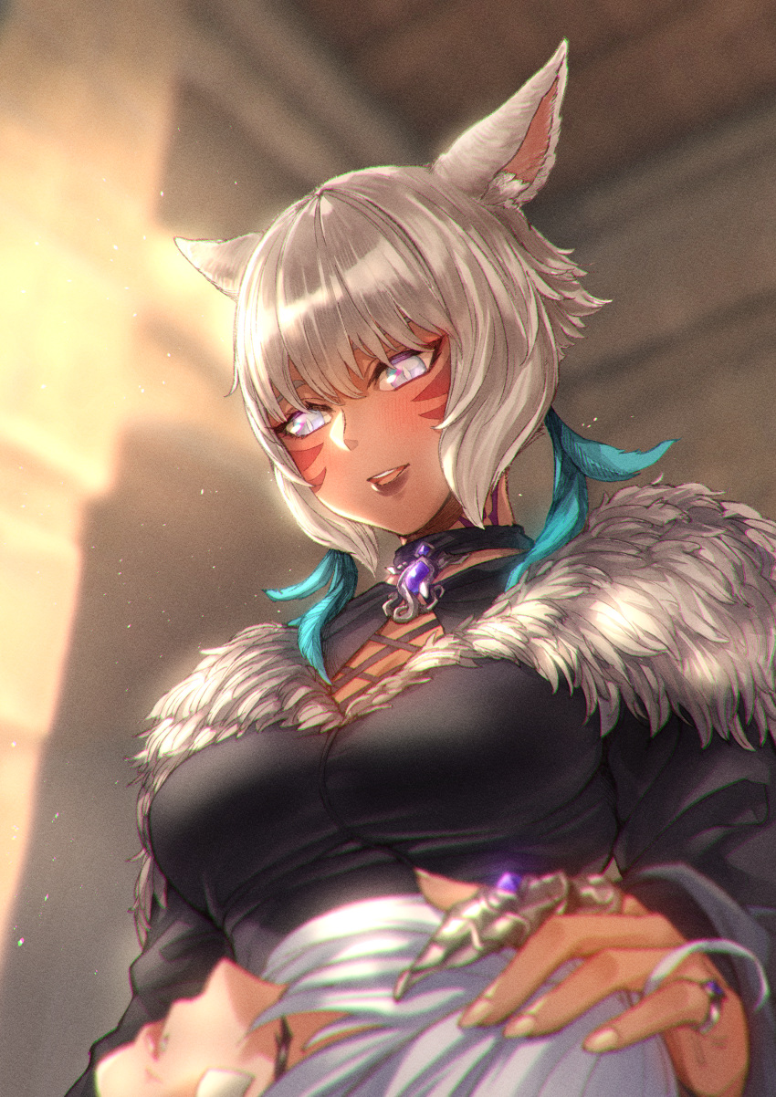 animal_ears final_fantasy final_fantasy_xiv haimerejzero miqo'te y'shtola