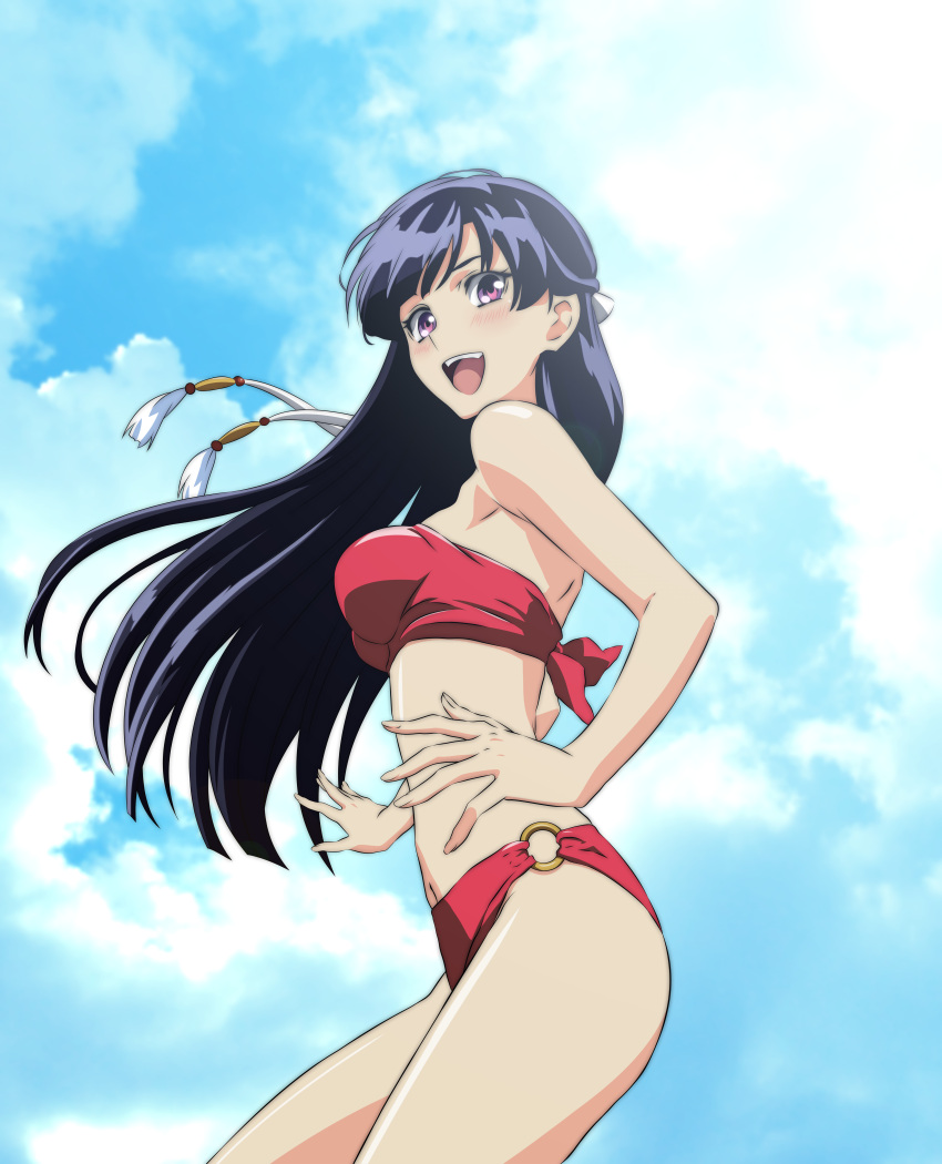 bikini kakumeiki_valvrave rukino_saki swimsuits vector_trace