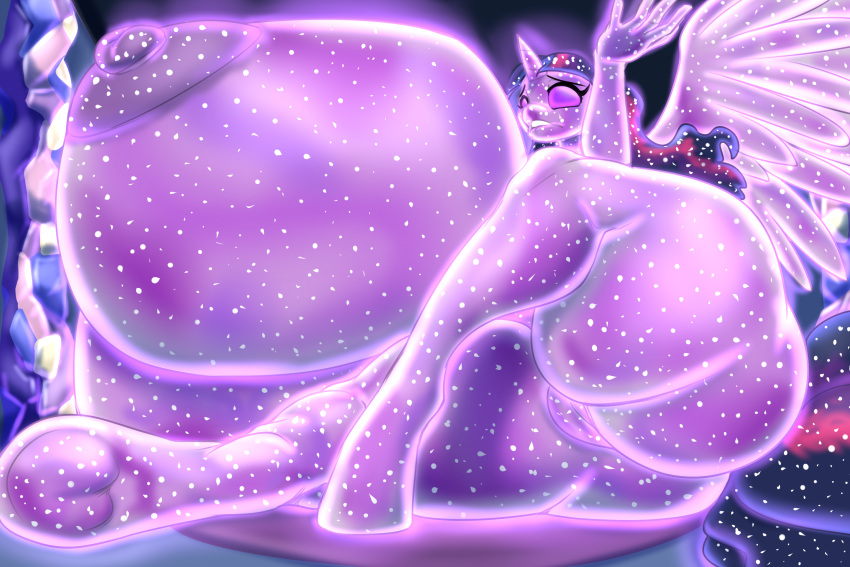 3:2 anthro big_breasts big_butt blues64 breasts butt equid equine female friendship_is_magic genitals hasbro hi_res horn huge_breasts hyper hyper_breasts mammal my_little_pony nude pussy simonaquarius solo sparkles tantabus thick_thighs twilight_sparkle_(mlp) winged_unicorn wings