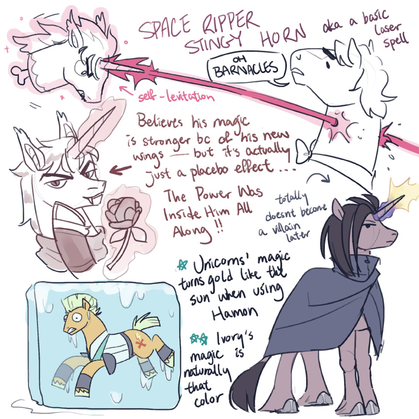 1:1 alternate_species alternate_universe ambiguous_gender bat_pony clothed clothed_feral clothing cloven_hooves cutie_mark decapitation dio_brando dire_(jjba) disembodied_head duo earth_pony english_text equid equine fangs feral feralized floating_head flower frozen fur furrification hair hasbro hi_res hooves horn horse ice jojo's_bizarre_adventure jonathan_joestar killing magic magic_user male mammal my_little_pony plant ponification pony regularcitrus rose_(flower) severed_head smile solo straizo tail teeth text unicorn unicorn_horn vampire