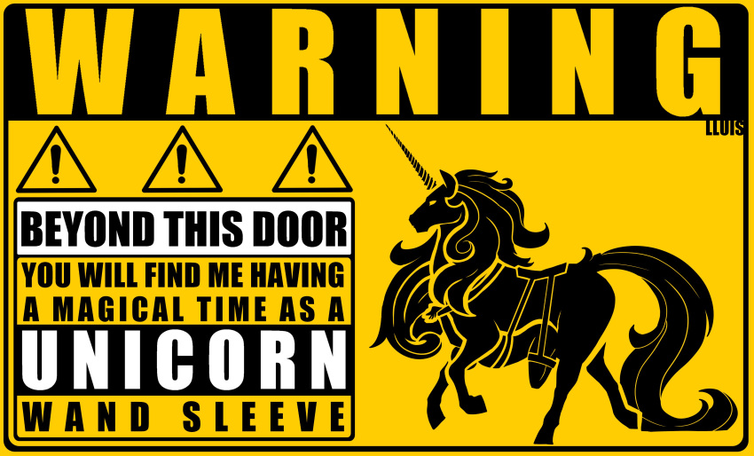 absurd_res anthro bdsm belly_riding bondage bound duo english_text equid equine feral fur hi_res horn humanoid lluisabadias male mammal mount/rider_relations sex simple_background tail text unicorn warning warning_sign