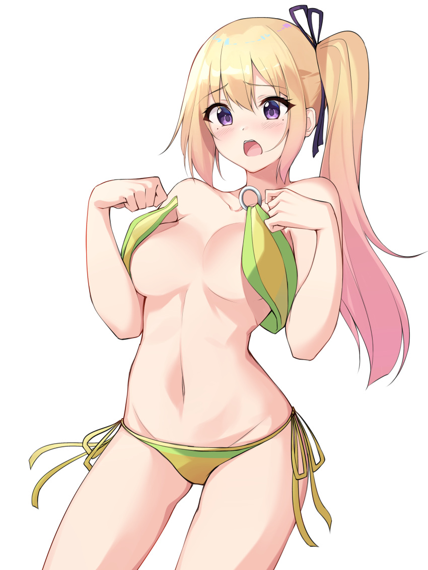 bikini kawakami_mai musaigen_no_phantom_world swimsuits undressing z_loader