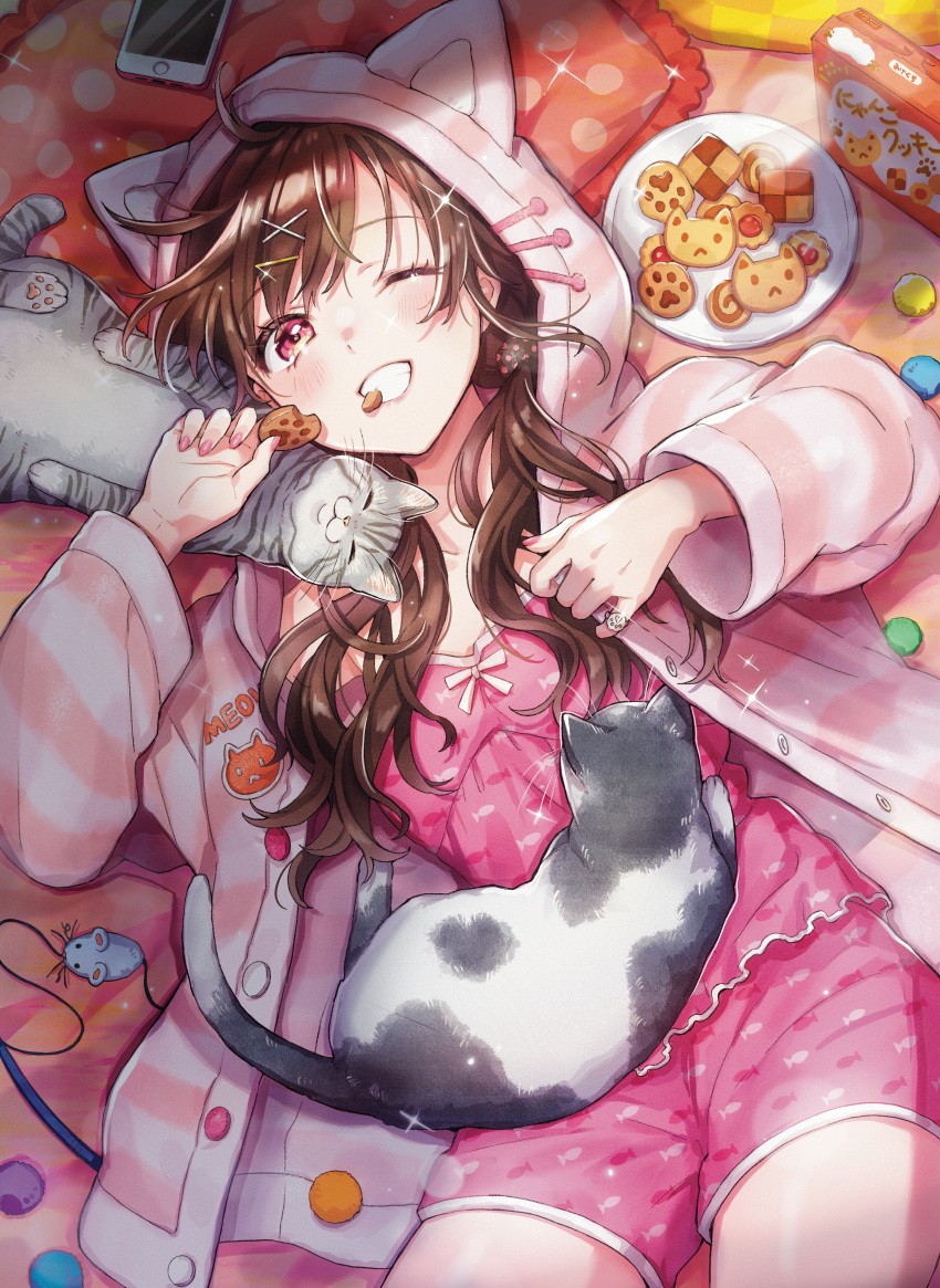 animal_ears neko pajama piroshiki123 tagme