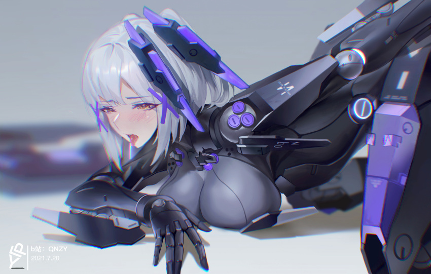 bodysuit gray_hair punishing:_gray_raven tagme_(character) zhehewofu_huayou_shemeguanx