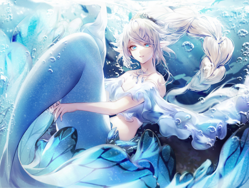 final_fantasy final_fantasy_xiv laejjo mermaid pointed_ears tagme_(character)