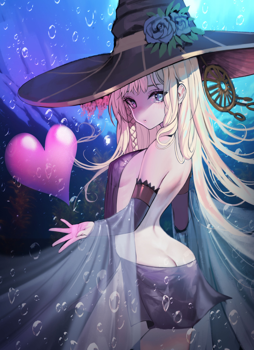 ass dress gg_amang heterochromia no_bra nopan witch