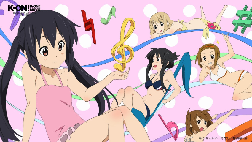 akiyama_mio bikini hirasawa_yui ishidate_taichi k-on! kotobuki_tsumugi nakano_azusa swimsuits tainaka_ritsu