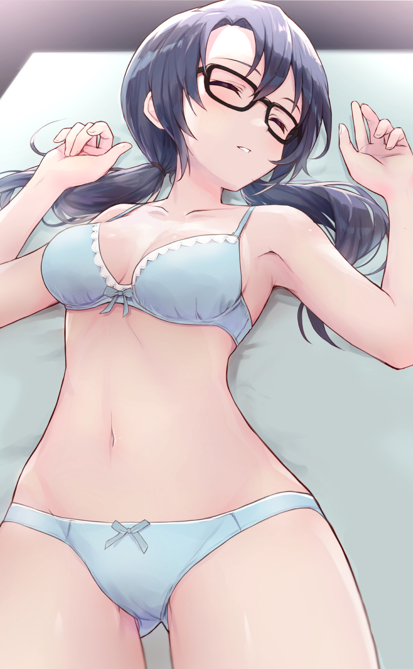 bra megane pantsu syuichi takayama_sayoko the_idolm@ster the_idolm@ster_million_live!