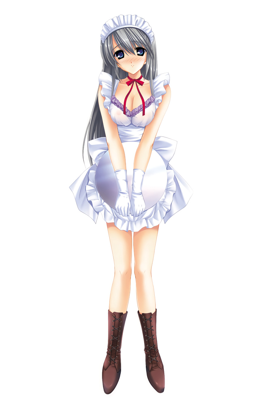 areola clannad fumio key maid naked_apron sakagami_tomoyo see_through tomoyo_after_~it's_a_wonderful_life~