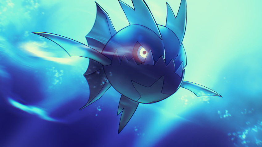 animal carvanha close fish higa-tsubasa nobody pokemon polychromatic underwater water