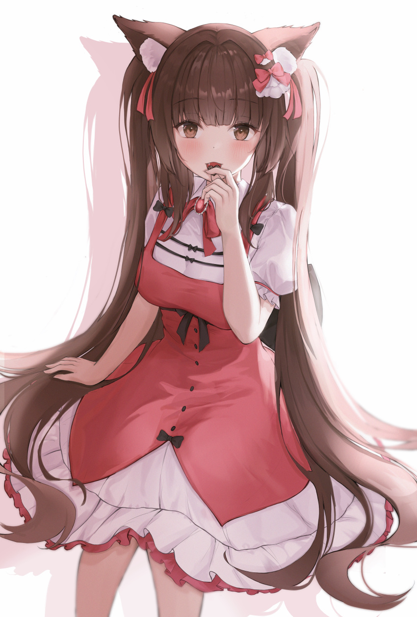 animal_ears chocola dress nekomimi nekopara ogre_no_pan