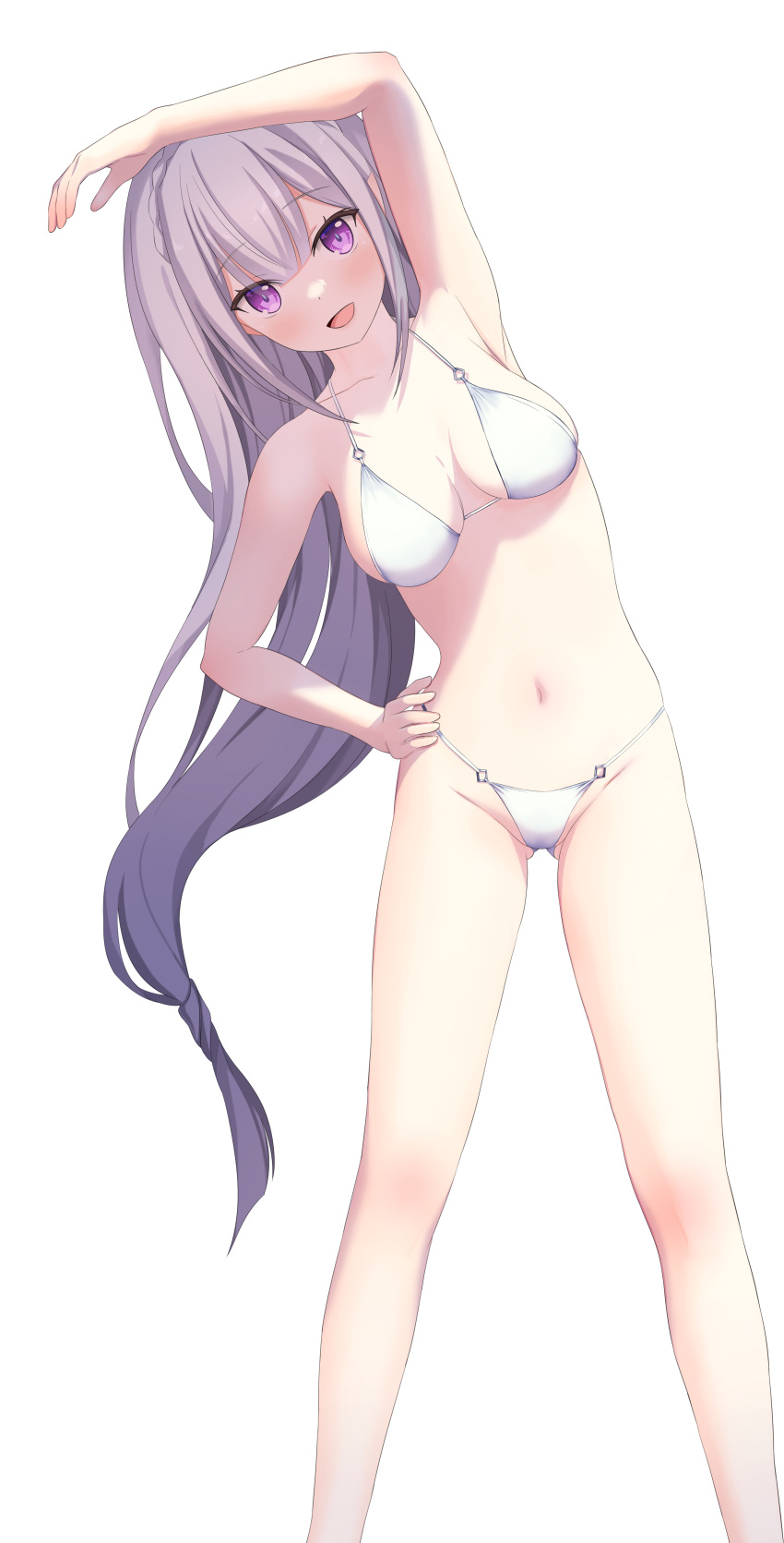 bikini echiru emilia_(re_zero) re_zero_kara_hajimeru_isekai_seikatsu swimsuits