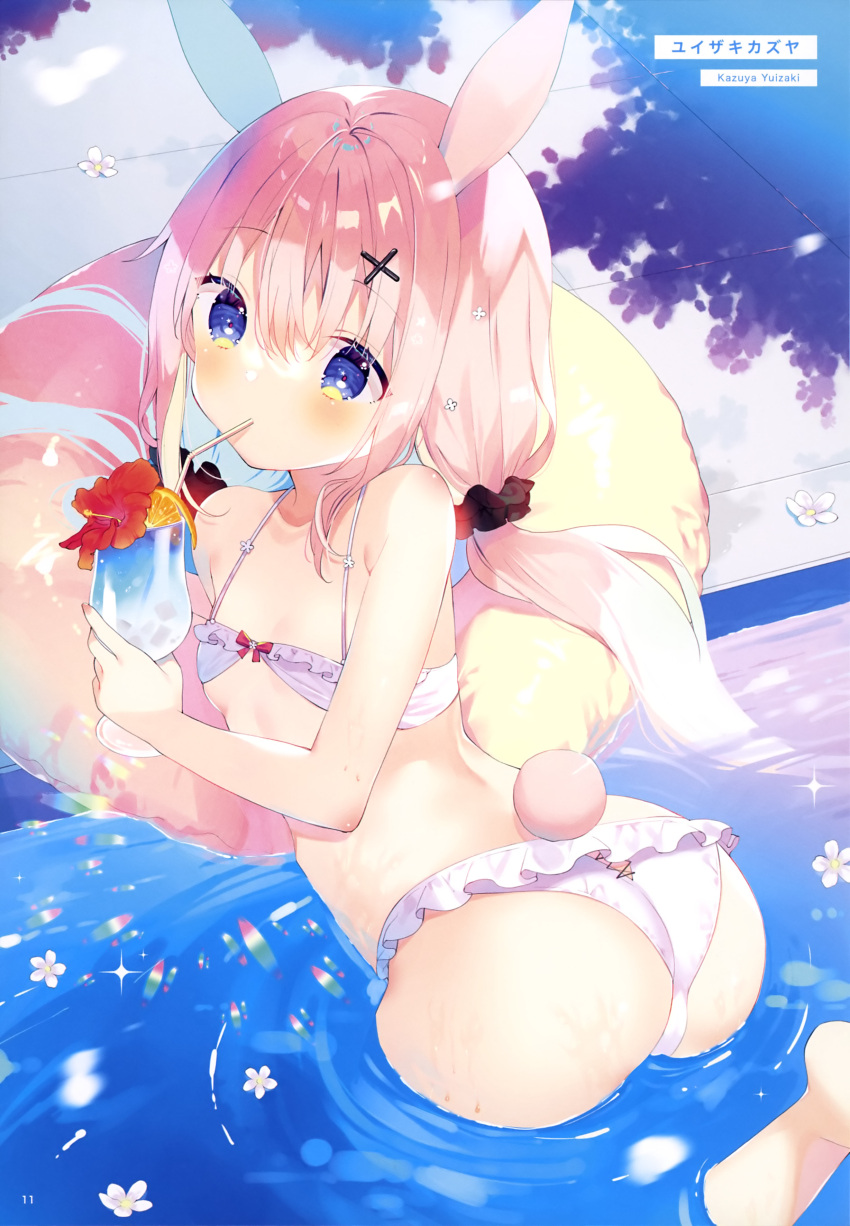 animal_ears ass bikini bunny_ears swimsuits tail wet yuizaki_kazuya