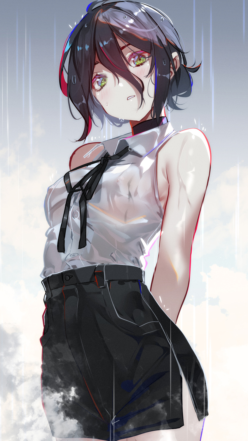 chainsaw_man nipples no_bra reze_(chainsaw_man) see_through sydus wet