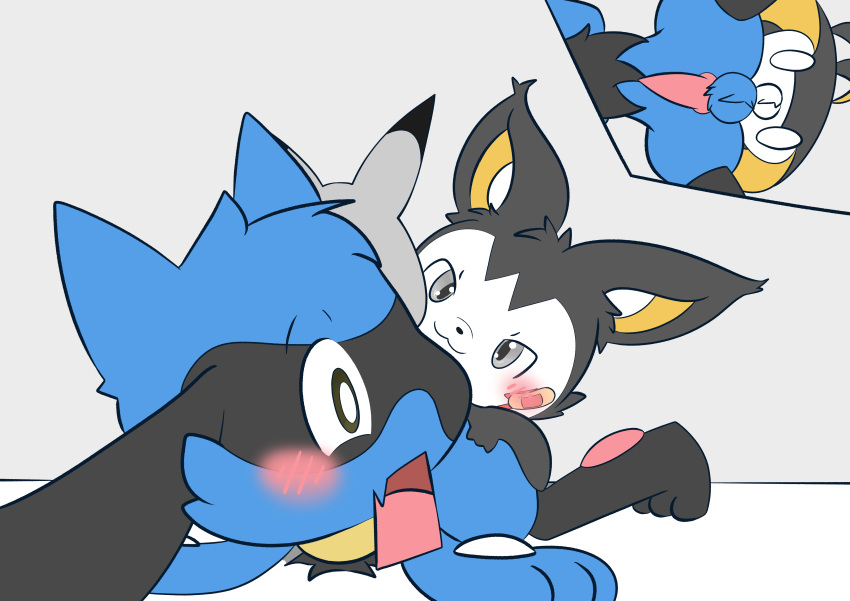 absurd_res anal anal_penetration duo emolga feral hi_res hugo_the_riolu male male/male nintendo penetration pok&eacute;mon pok&eacute;mon_(species) quentinmimikyu riolu sex surprise_sex surprised_expression video_games view_from_below