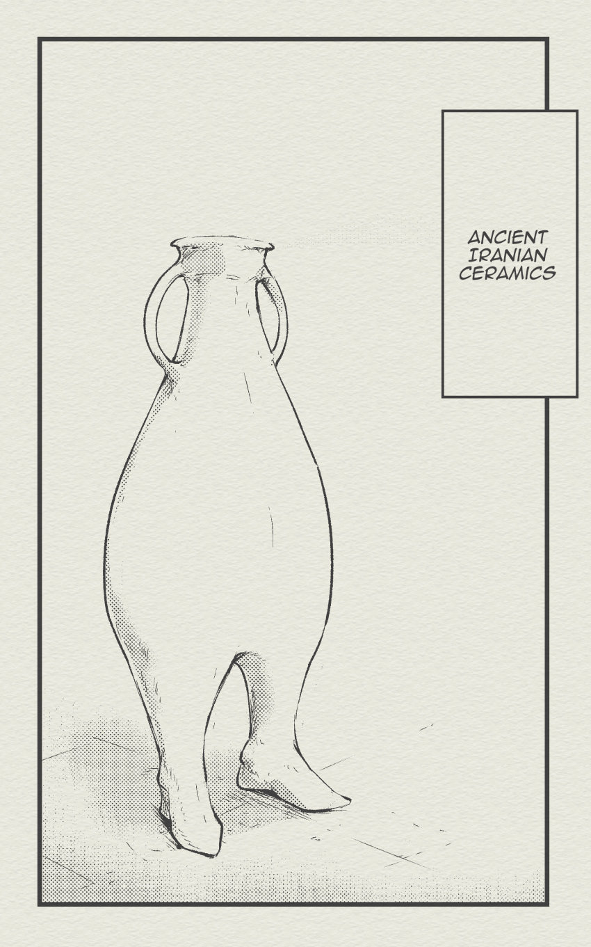 absurdres ancient_iranian_ceramics english_commentary greyscale highres meme monochrome no_humans original photo-referenced pottery still_life tyrone what