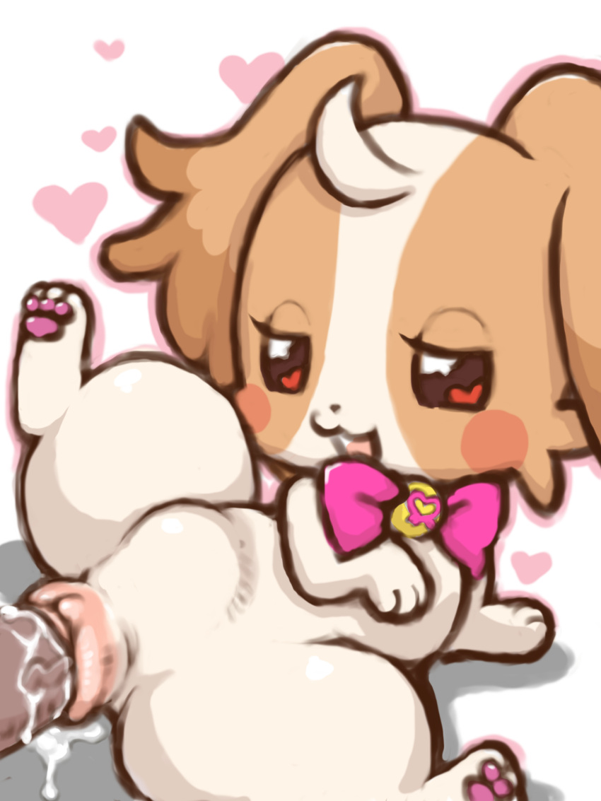 &lt;3 &lt;3_eyes abdominal_bulge animal_genitalia animal_penis canid canine canine_genitalia canine_penis canis diru domestic_dog duo female feral genitals hi_res human komugi_(precure) male mammal penetration penile penile_penetration penis penis_in_pussy pretty_cure vaginal vaginal_penetration vaginal_tugging