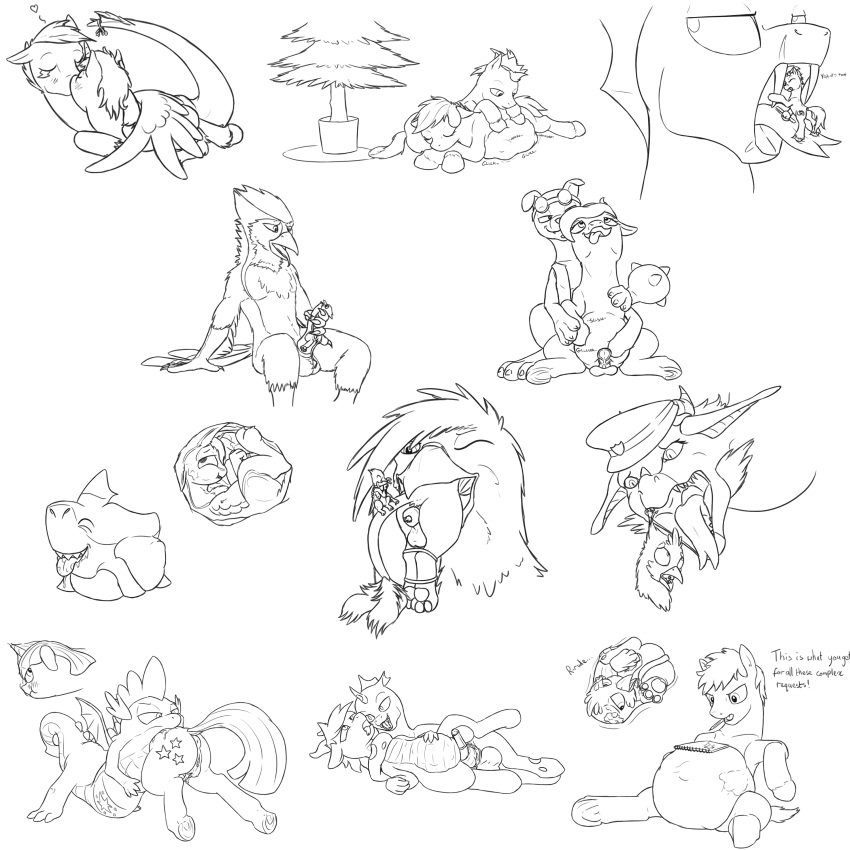 1:1 abdominal_bulge absurd_res ambiguous_gender ambiguous_prey anthro arthropod avali balls body_job canid changeling christmas christmas_tree der diamond_dog_(mlp) doesnotexist dragon drawing english_text equid equine evening_breeze eyes_closed feathers female female_pred feral feral_prey friendship_is_magic genitals gyro_feather hasbro hi_res holidays horn internal kissing larger_pred male male_pred male_prey mammal mawplay micro monochrome my_little_pony nintendo nonine on_penis open_mouth oral_vore organs penis plant pok&eacute;mon pok&eacute;mon_(species) same_size_vore sharpedo size_difference southern_belle spike_(mlp) stomach swift_sketch_(character) tail_feathers tatzlpony text tihan tree twilight_sparkle_(mlp) unicorn using_wings verlo video_games vore wing_hug wings zuthal